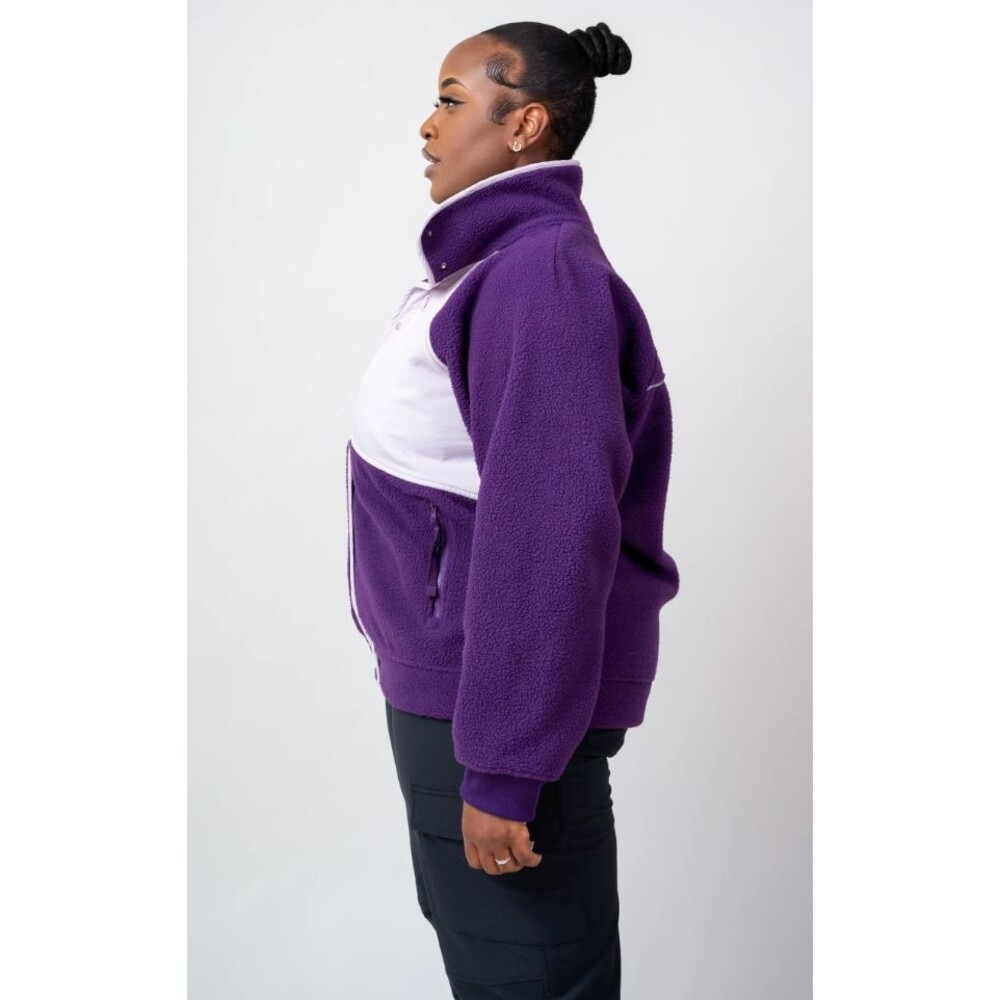 Alder Apparel Go Far Fleece 2.0 Women's Jacket 3X/4X  Eggplant/Purple - Picture 2 of 6